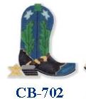 Teal Boot With Spur