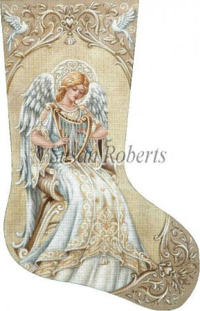 Ivory Angel Stocking - 13ct