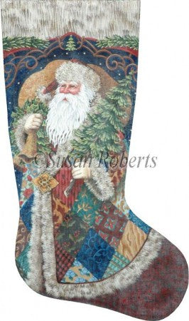 Patchwork Santa Stocking