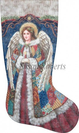 Patchwork Angel Stocking