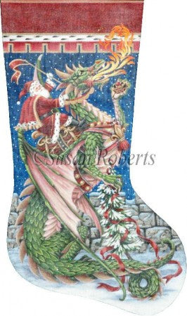 Santa and Dragon Stocking