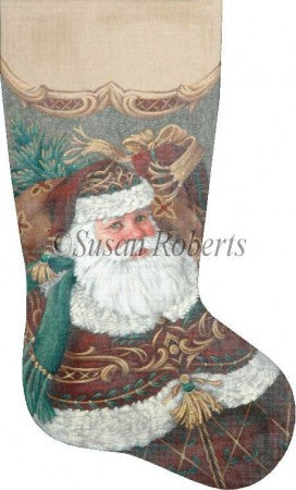 Burgundy Santa Stocking
