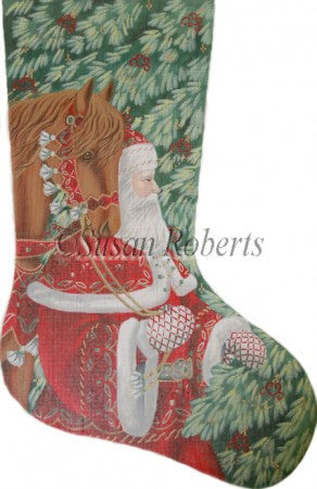 Santa w/Horse Stocking