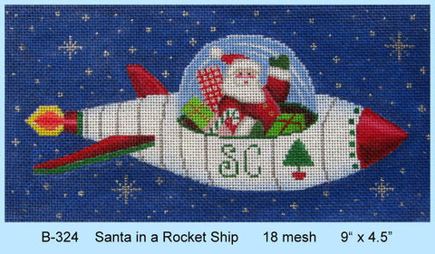 Santa In A Rocket Ship