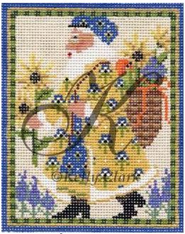 Blue Provence Mini Santa
