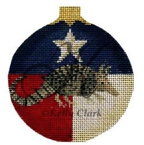 Texas Armadillo Ball Ornament 