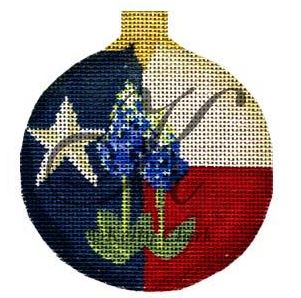 Texas Blue Bonnet Ball Ornament