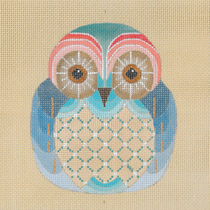 Hooter Baby Owls D - Cobalt Green