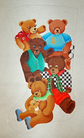 Teddies Family and Friends Stocking