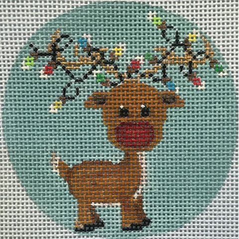 Reindeer and Lights Ornament