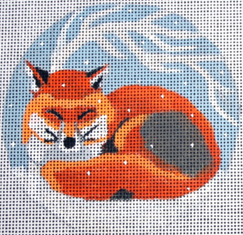 Sleeping Fox Ornament