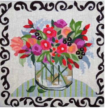 Spring Bouquet In Glass