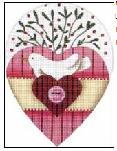 Button Bird Heart