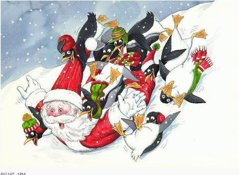 Santas and Penquin Barbar