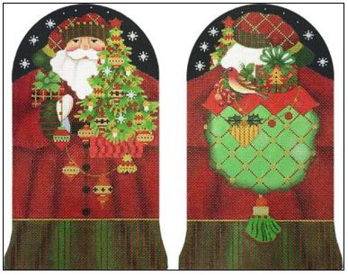 Red Bird Santa Stand Up