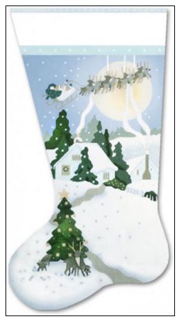 White Christmas Sock