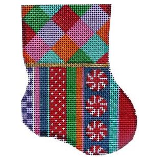 Harlequin/Jolly Stripe Mini Sock