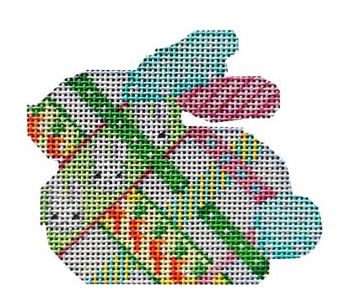 Diagonal Woven Ribbon Baby Bunny