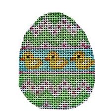 Lime Chevron/Ducks Mini Egg