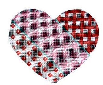 Woven/Houndstooth/Dot Heart