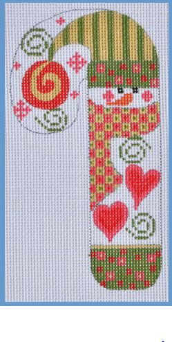 Snowman Candy Cane