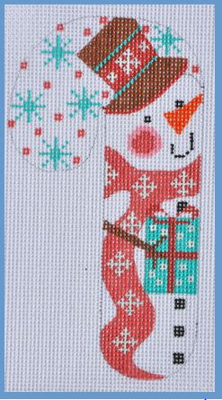 Snowman Candy Cane