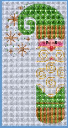 Rustic Santa Candy Cane