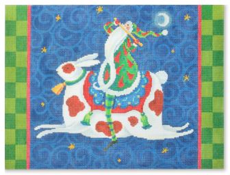 Santa Riding Rabbit