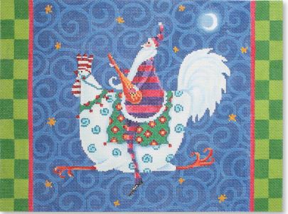 Santa Riding Rooster