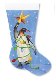 Penguin with Star Stocking