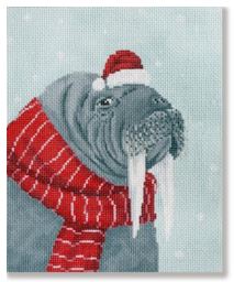 Walrus with Red Scarf