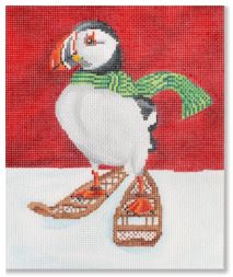 Puffin with Snow Shoes