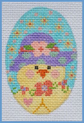 Purple Hat Chick Egg