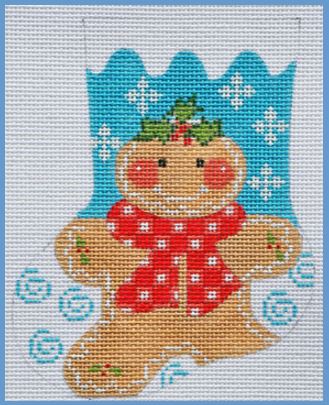Gingerbread Girl Mini Stocking
