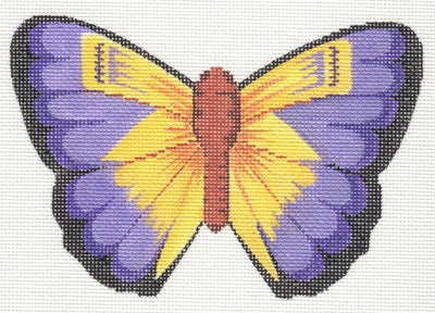 Yellow and Purple Butterfly