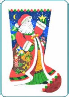 Santa Bugle Stocking