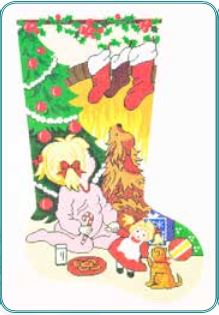 Looking for Santa Stocking - Girl