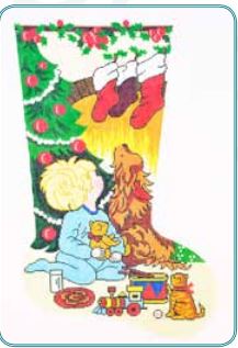 Looking for Santa Stocking - Boy