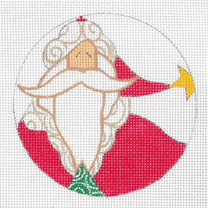 Three Trees Santa Ornament