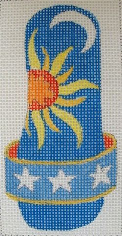 Sun Moon and Stars Flipflop Eyeglass Case