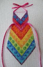 Patterned Chevron - Bib Apron