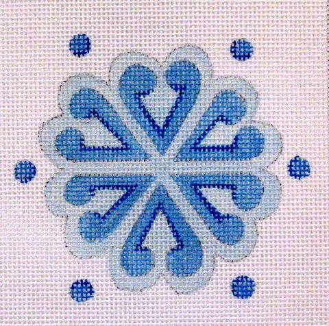 Heart Snowflake Coaster
