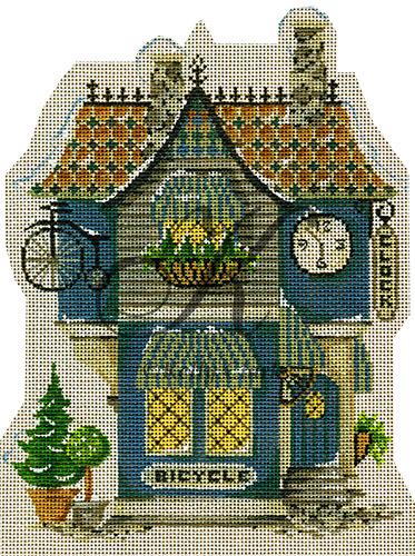 Winter Village Collection - Village Bike and Clock Shoppe