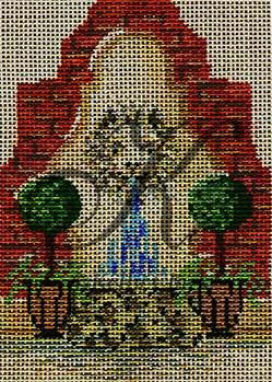 Winter Village Collection - Lion Fountain 