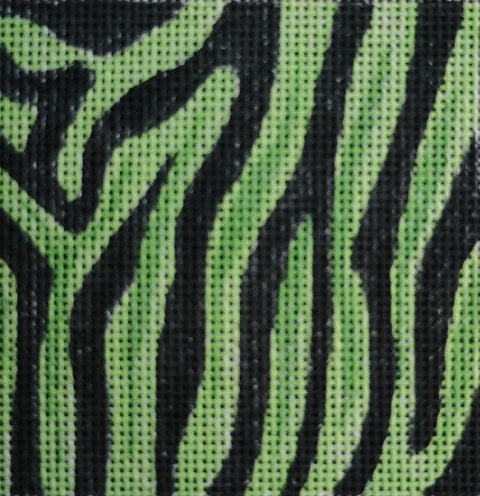 Green Zebra Skin Coaster