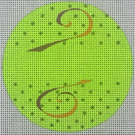 Green Dot Circle Ornament