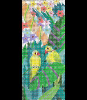 Tropical Forest Parrots Eyeglass Case