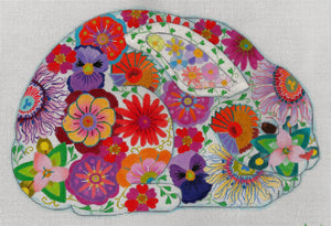 Passion Flower Bunny With Appliqued Ear
