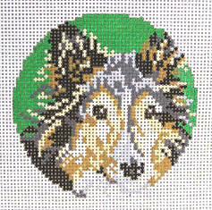 Miniature Collie Ornament - 18ct