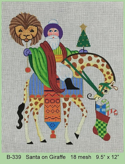 Santa On Giraffe